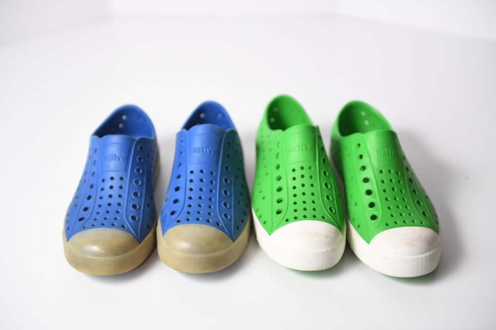 Native Shoes Size 13 Kids Bundle Of Two Color Blue and Green